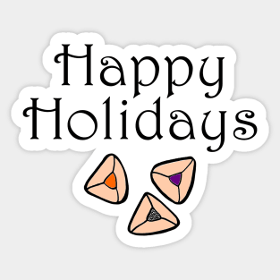 Happy Holidays Hamentaschen Sticker